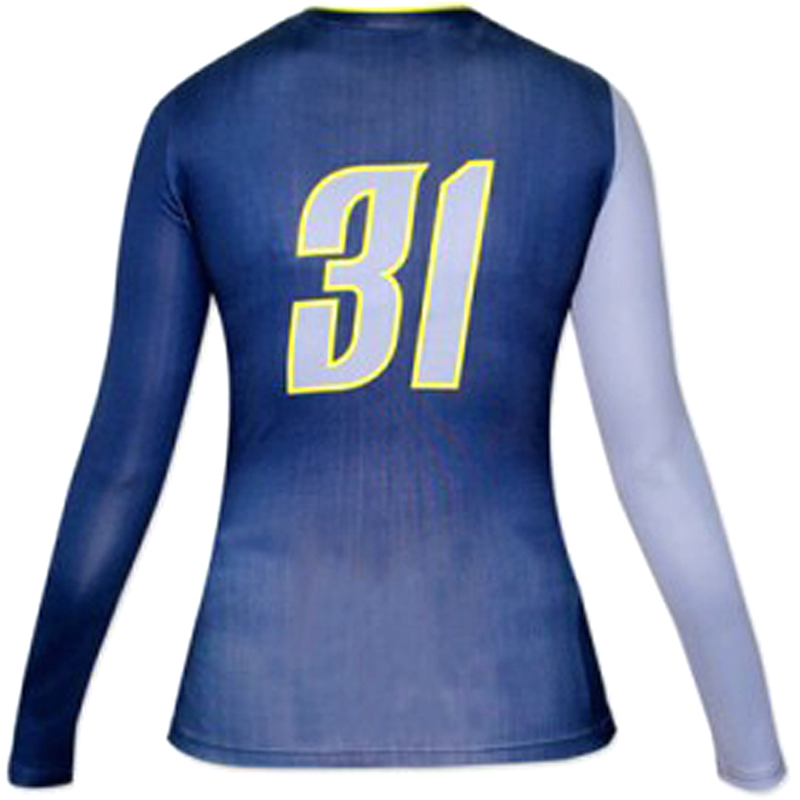 Women Full Sleeve Sublimated Volleyball Jersey