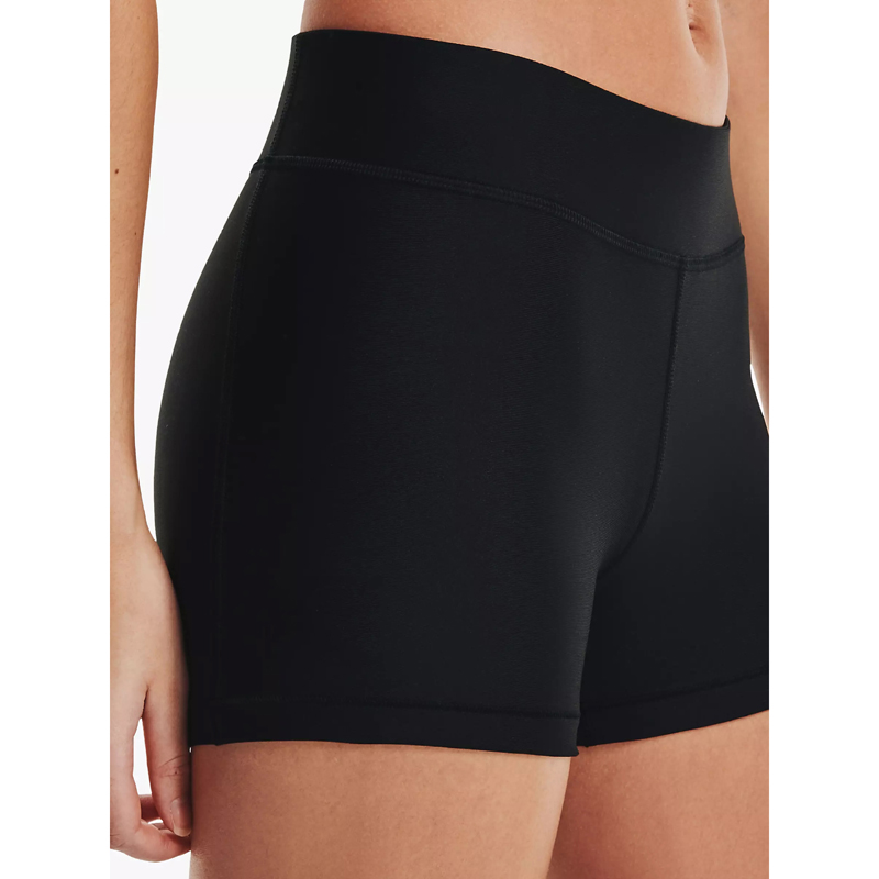 Black Mid Rise Sporty Shorts